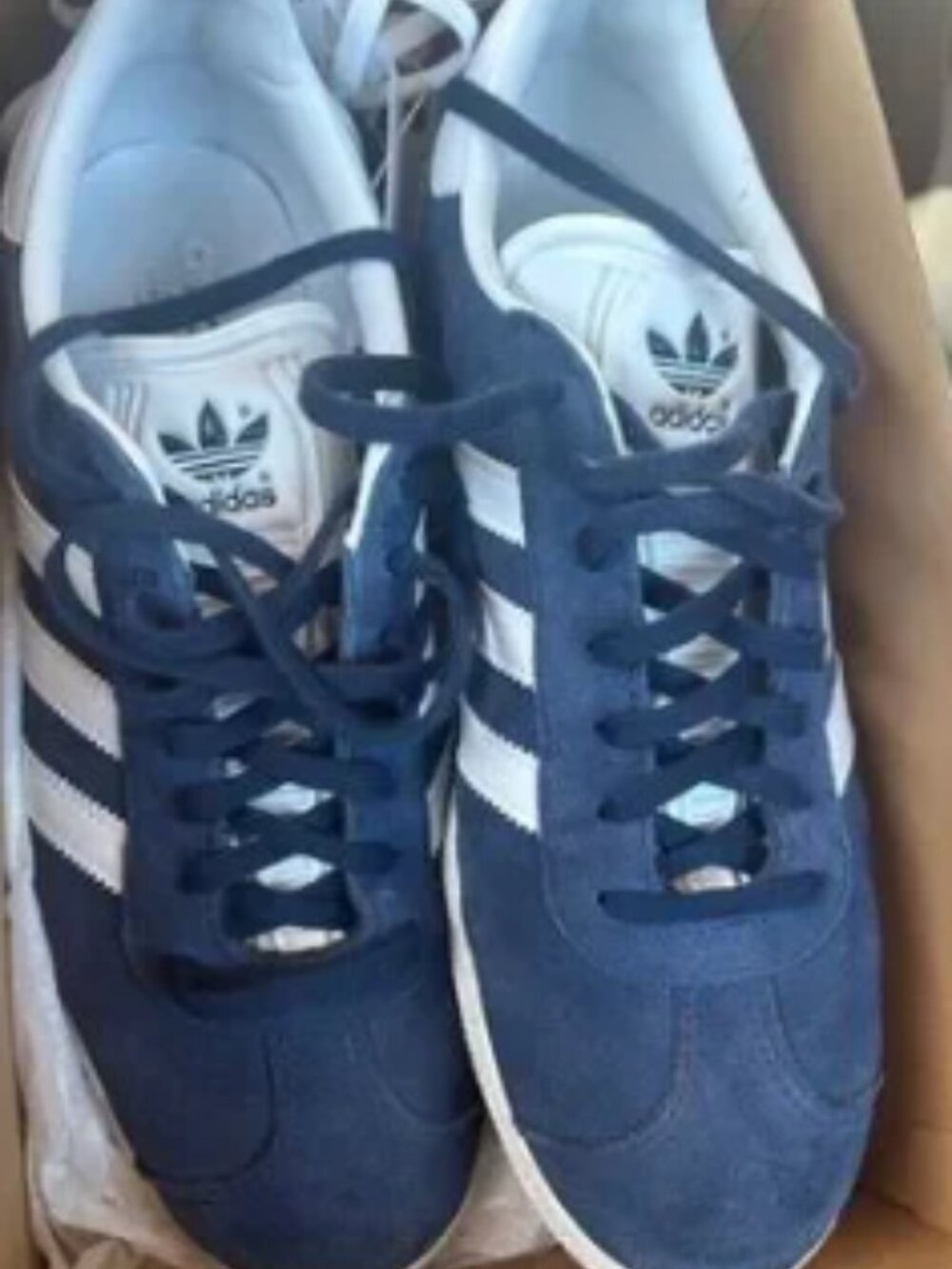 Adidas Gazelle Navy Blue Suede Sneakers